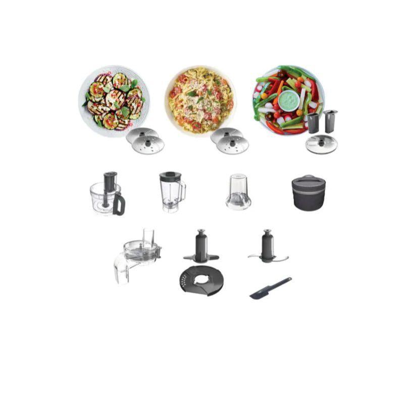 Kenwood Multipro Express 1000W Küchenmaschine - Weiß & Edelstahl | FDP65.860WH