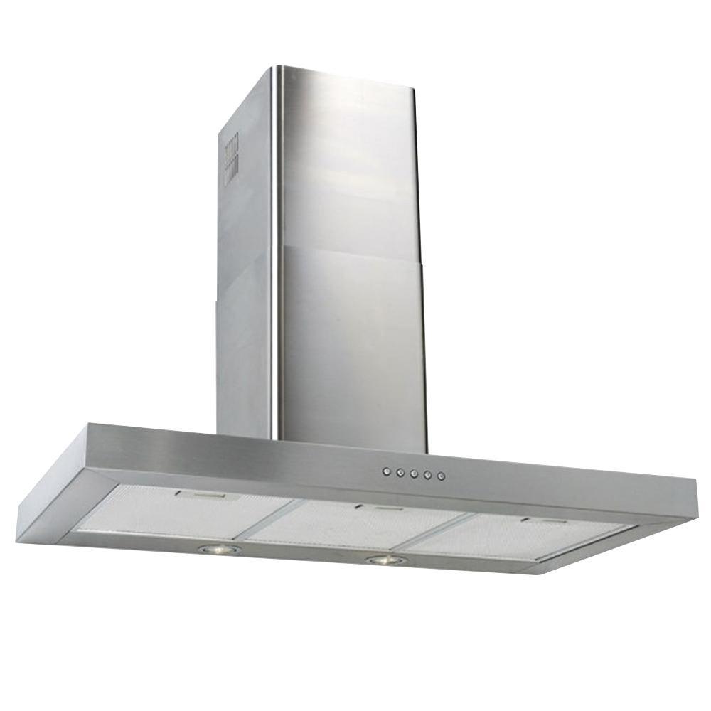 Luxair 100cm Flat Chimney Dunstabzugshaube - Edelstahl | LA-100-FLT-SS