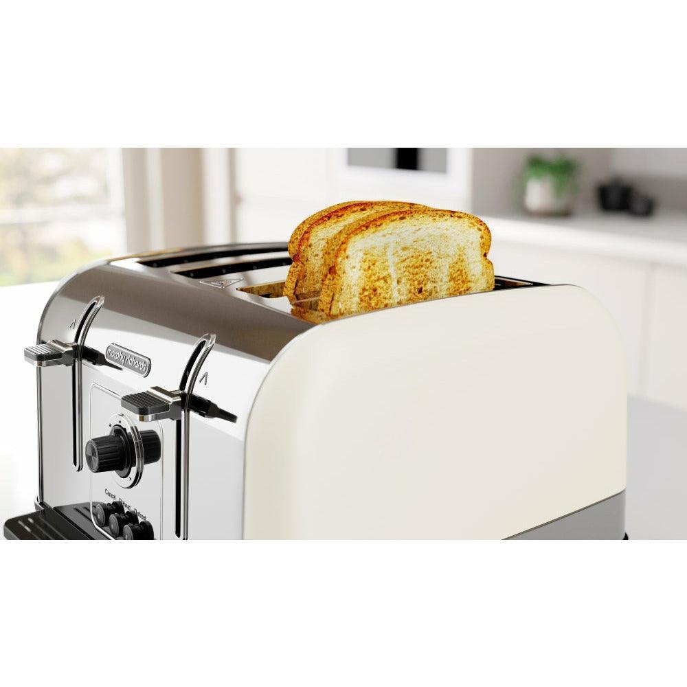 Morphy Richards 1800W 4 Slice Toaster - Cream | 240132