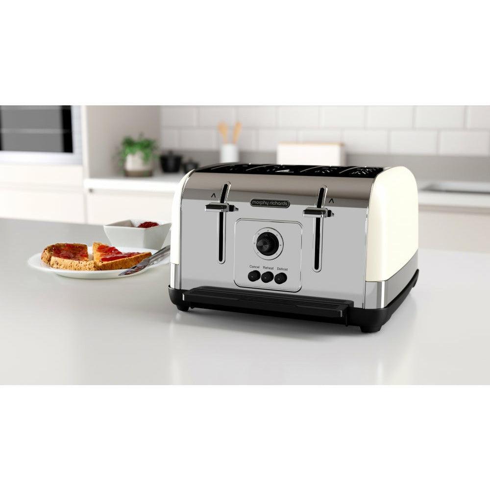 Morphy Richards 1800W 4 Slice Toaster - Cream | 240132