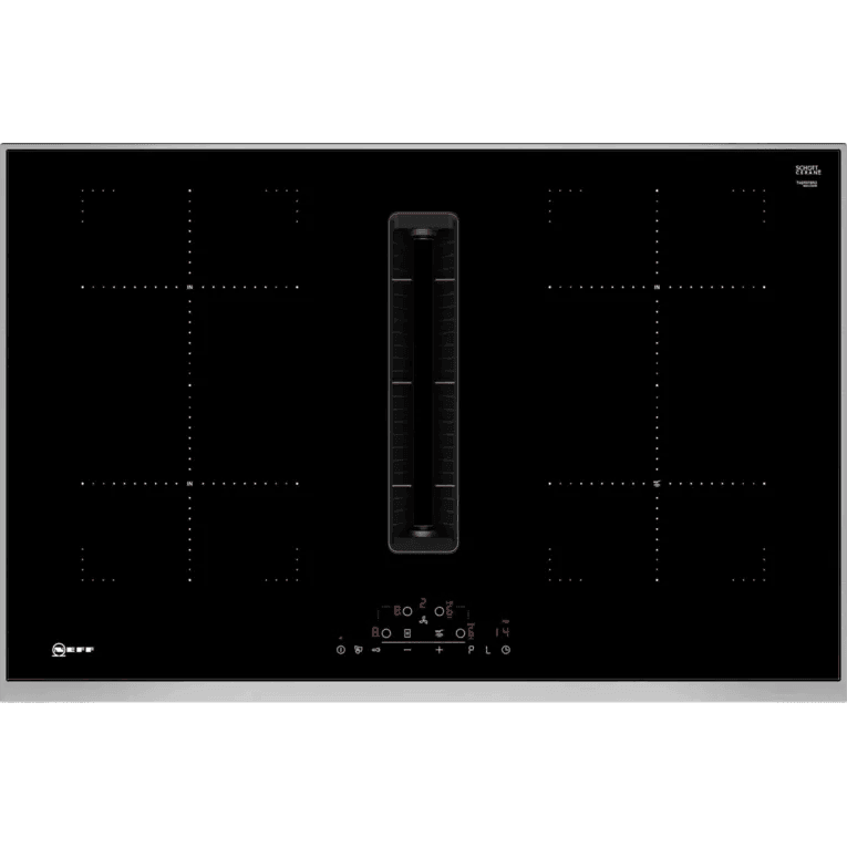 Neff N 70 80CM 4 Zone Induction Kochfeld mit Ventilation System - Schwarz | T48TD7BN2