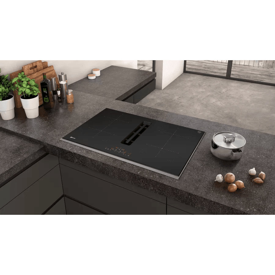 Neff N 70 80CM 4 Zone Induction Kochfeld mit Ventilation System - Schwarz | T48TD7BN2