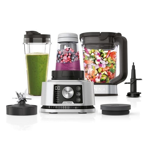 Ninja 1200W 3-in-1 Foodi Power Nutri Standmixer mit Smart Torque & Auto-iQ - Silber | CB350UK
