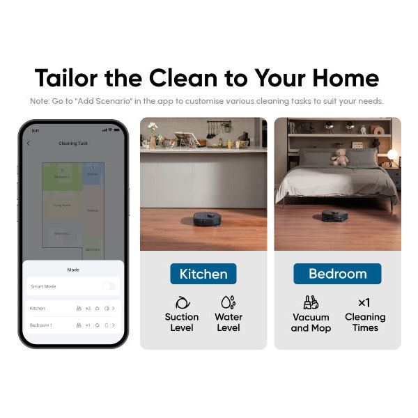 Eufy X10 Pro Omni Robot Vacuum und Mop mit All-in-One Station - Schwarz | T2351V11