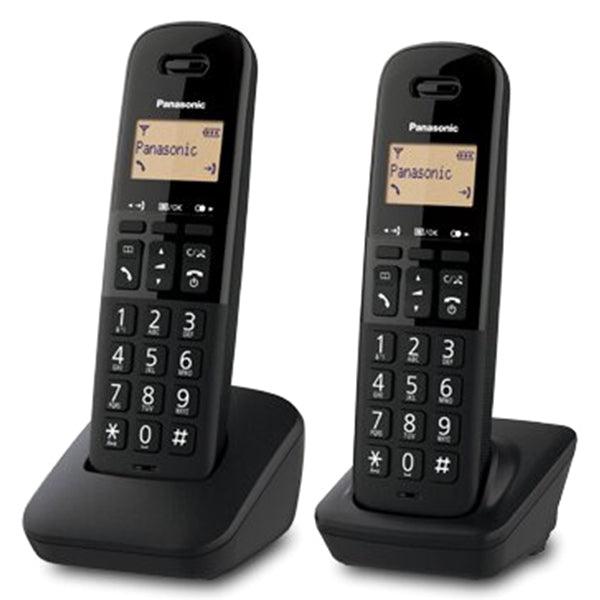 Panasonic Twin Cordless Dect Phone - Black | KX-TGB612