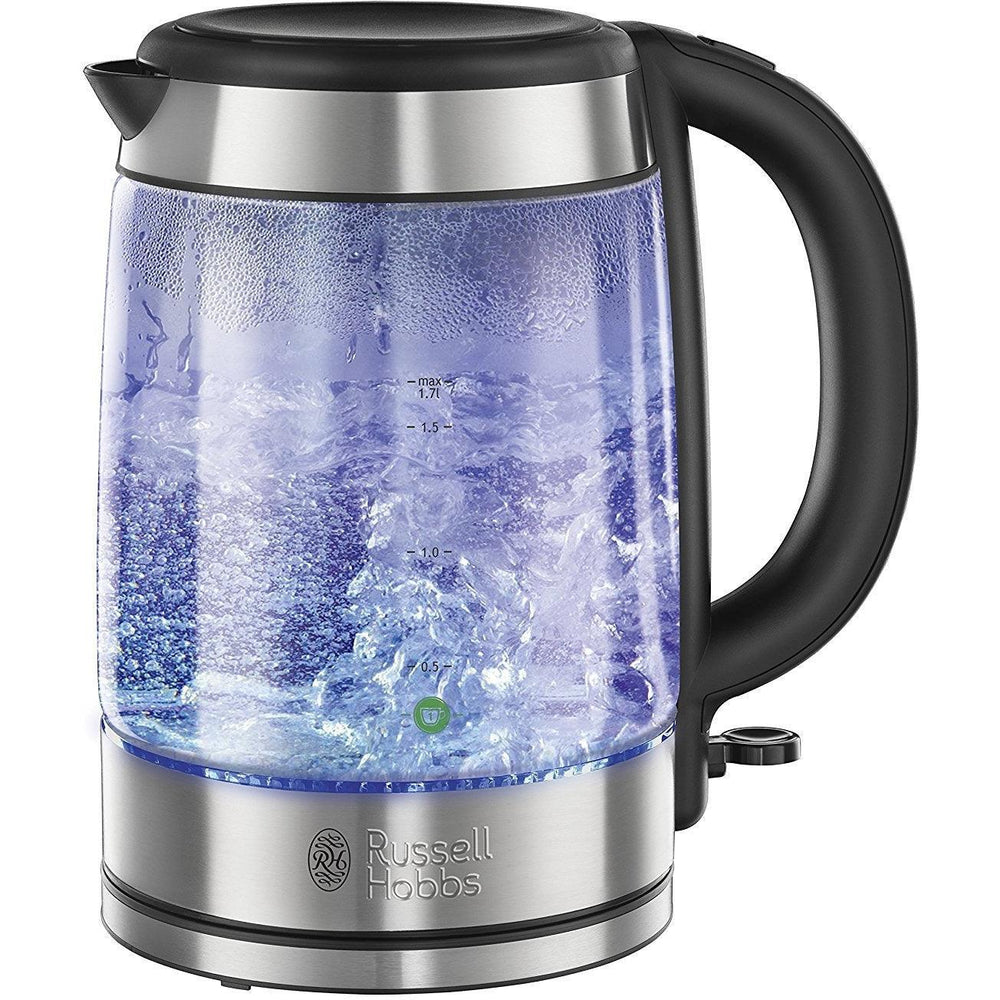 Russell Hobbs 1.7L Illuminating Glass Wasserkocher - Silber | 21600-10