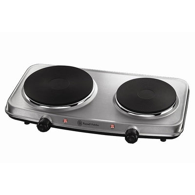 Russell Hobbs 25CM 2 Zone Electric Mini Kochfeld - Edelstahl | 15199