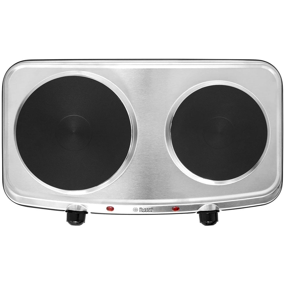 Russell Hobbs 25CM 2 Zone Electric Mini Kochfeld - Edelstahl | 15199