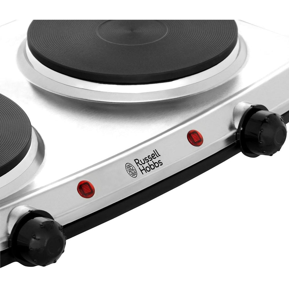 Russell Hobbs 25CM 2 Zone Electric Mini Kochfeld - Edelstahl | 15199