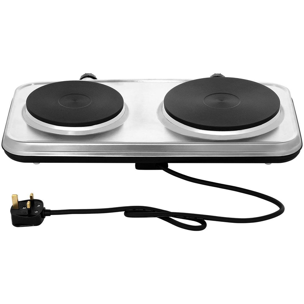 Russell Hobbs 25CM 2 Zone Electric Mini Kochfeld - Edelstahl | 15199