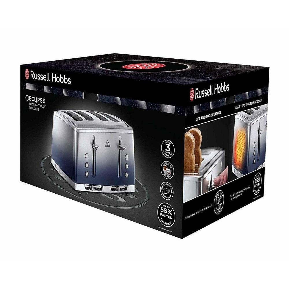 Russell Hobbs Eclipse 2400W 4 Slice Toaster - Mitternachtsblau Blau | 25141