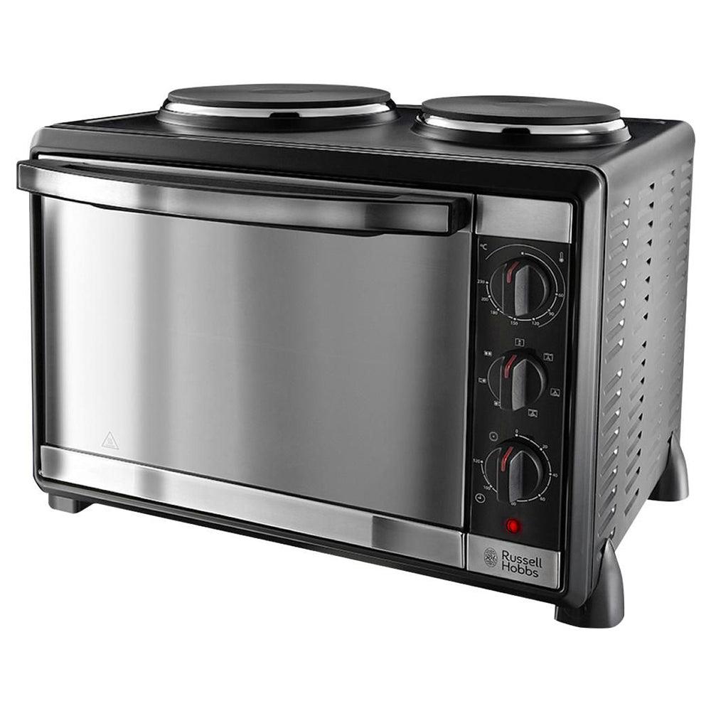 Russell Hobbs Electric Mini Kitchen Backofen mit 2 Zone Kochfeld - Schwarz | 22780