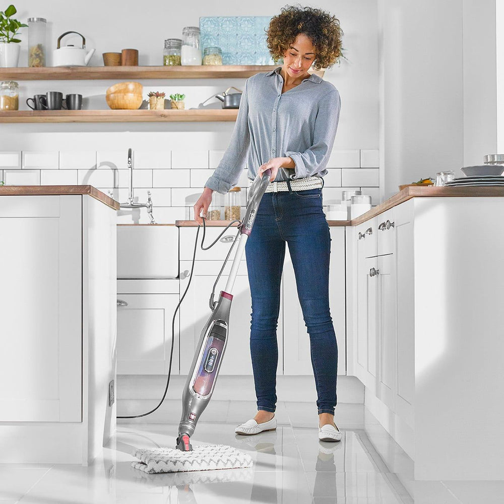 Shark 1200W Klik und Flip Automatic Steam Pocket Mop - Steel Grau | S6003UK