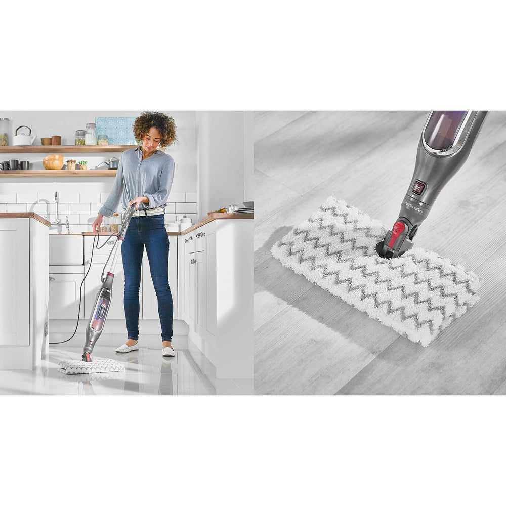 Shark 1200W Klik und Flip Automatic Steam Pocket Mop - Steel Grau | S6003UK