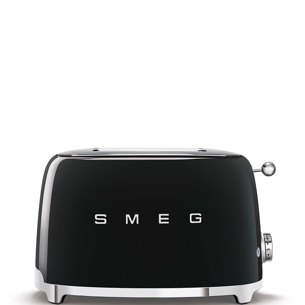 Smeg 950W 2 Slice Toaster - Schwarz | TSF01BLUK