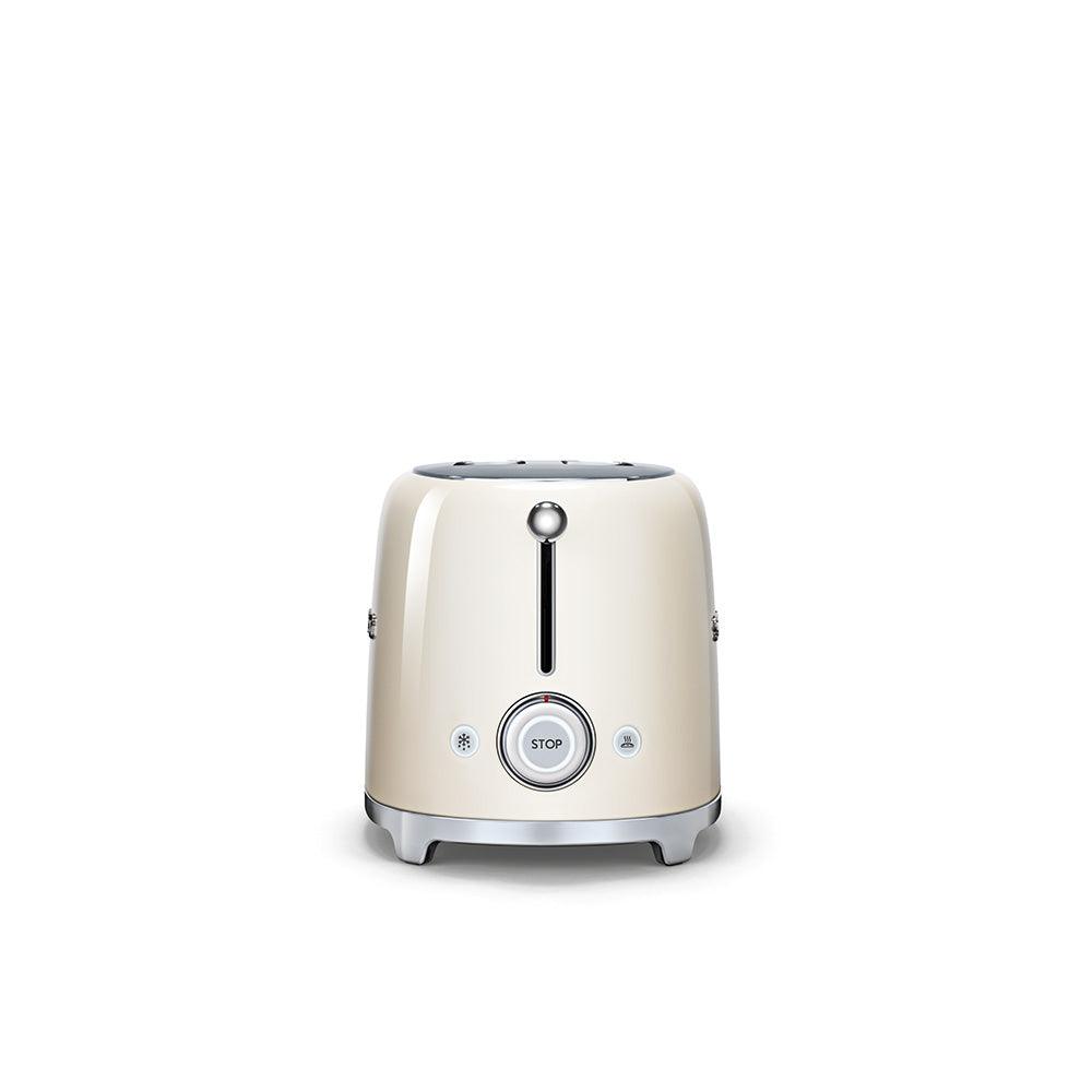 Smeg 950W 2 Slice Toaster - Cream | TSF01CRUK