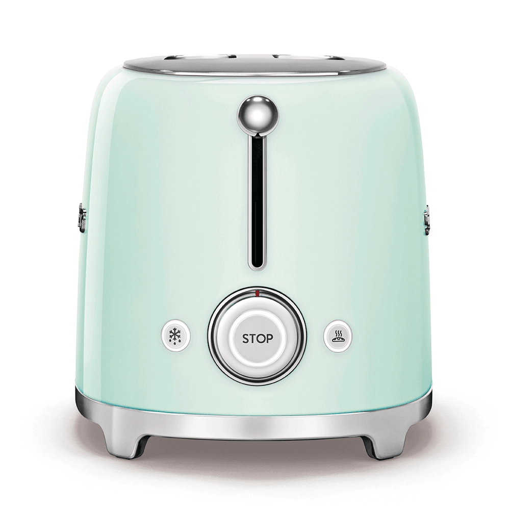 Smeg 950W 2 Slice Toaster - Pastel Grün | TSF01PGUK