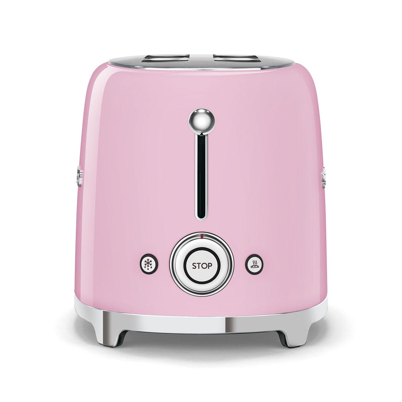 Smeg 950W 2 Slice Toaster - Pink | TSF01PKUK
