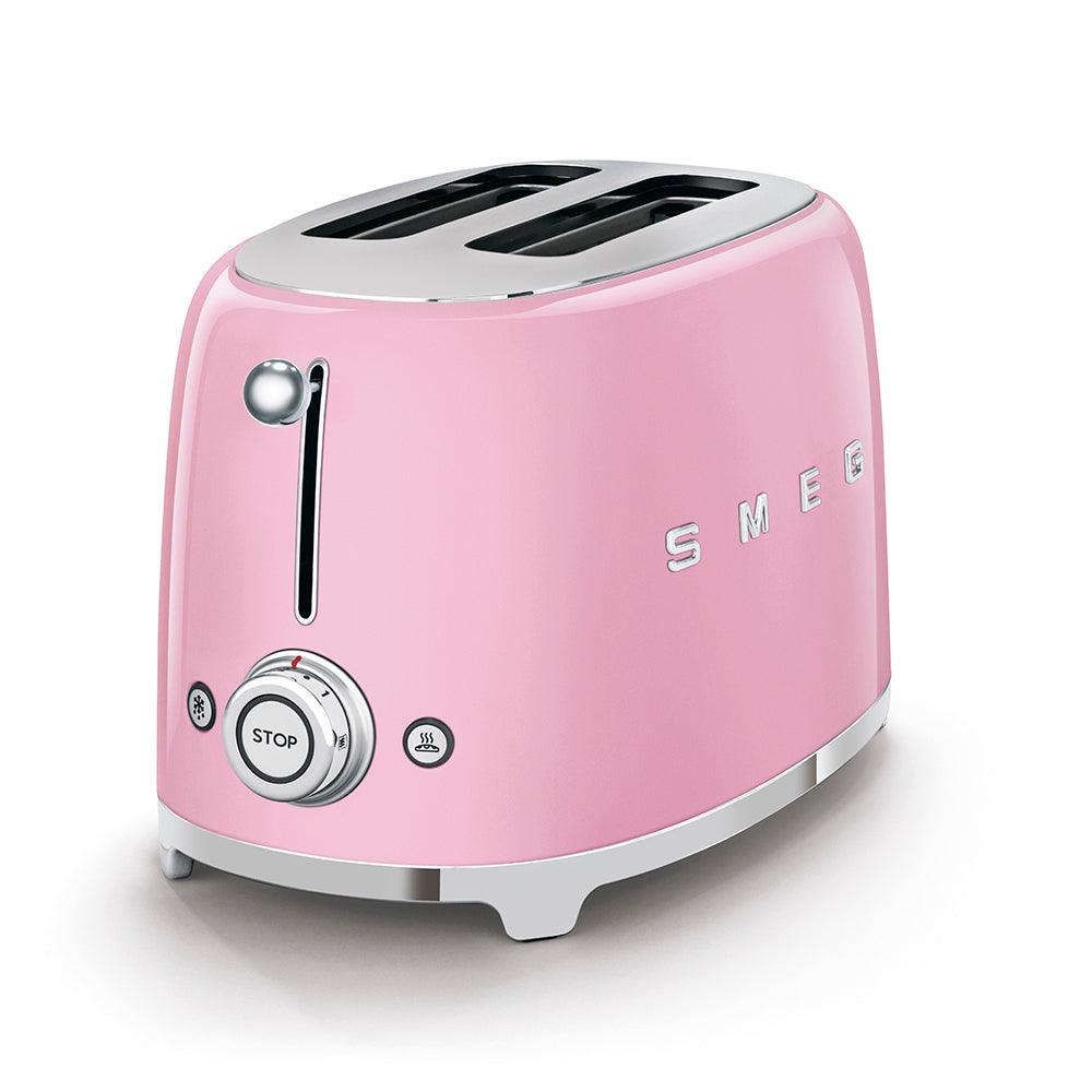 Smeg 950W 2 Slice Toaster - Pink | TSF01PKUK