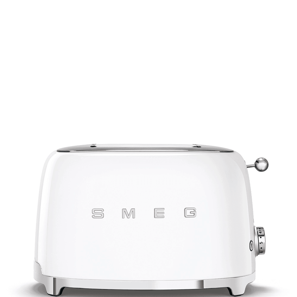 Smeg 950W 2 Slice Toaster - Weiß | TSF01WHUK