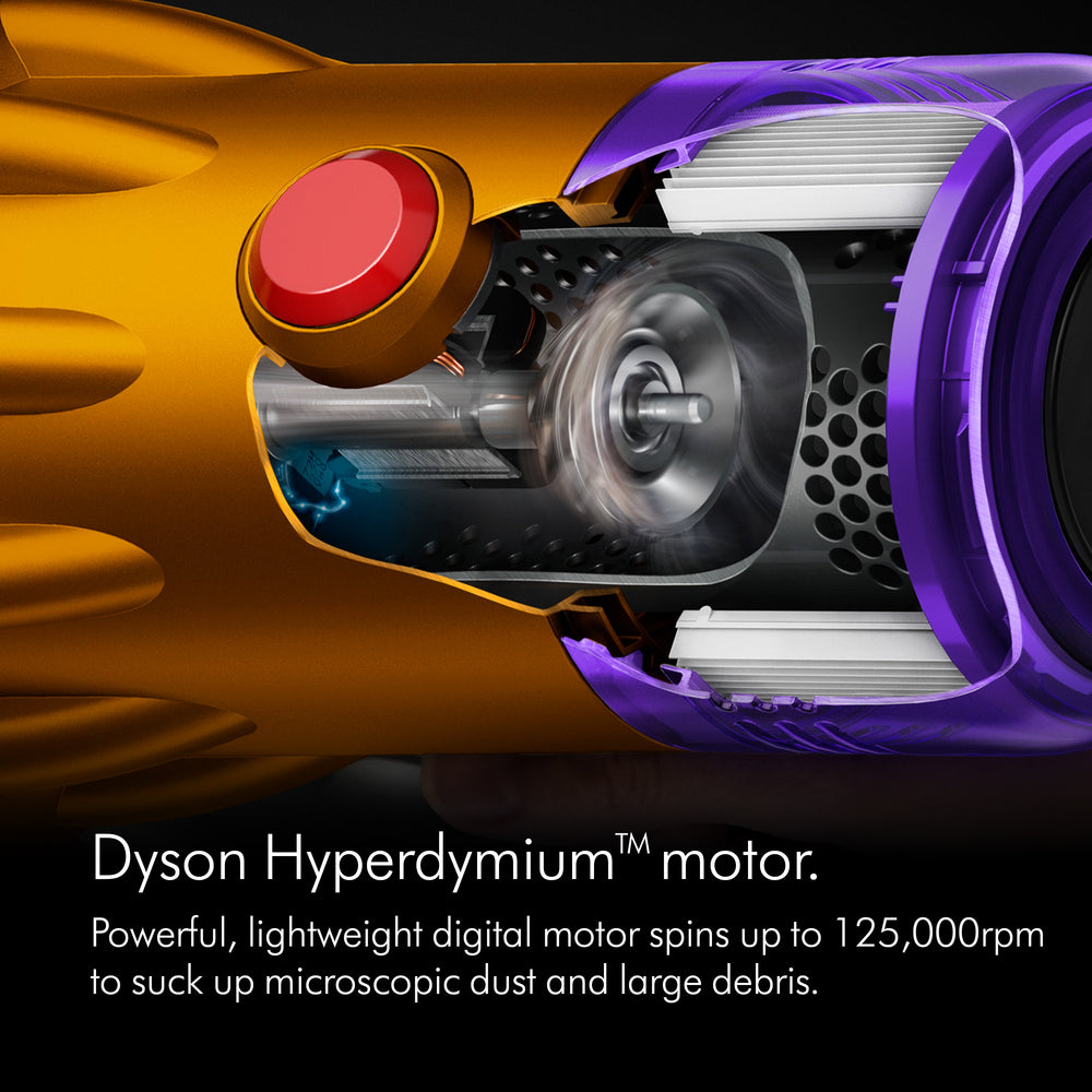 Dyson V12 Absolute Akkustaubsauger - Nickel & Yellow | V12ABSOLUTENE