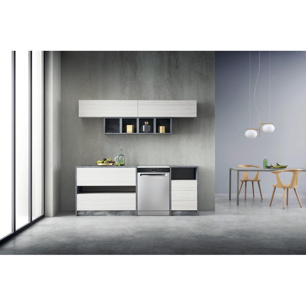 Whirlpool 60CM freistehend Standard Geschirrspüler - Inox | WFC3C33PFXUK