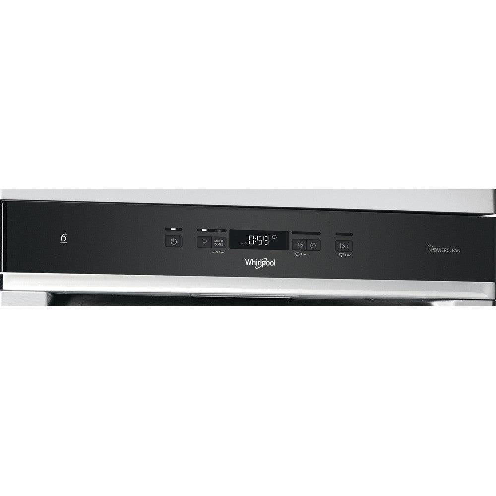 Whirlpool 60CM freistehend Standard Geschirrspüler - Inox | WFC3C33PFXUK