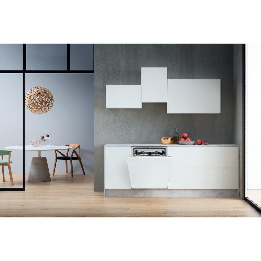 Whirlpool 60CM integriert Standard Geschirrspüler - Silber | WIC3C33PFEUK