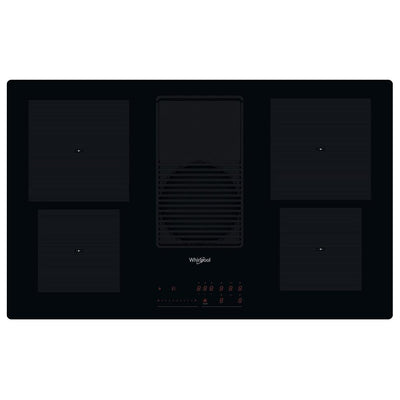 Whirlpool 85CM 4 Zone Induction Kochfeld mit Ventilation System - Schwarz | WVH92KFKIT