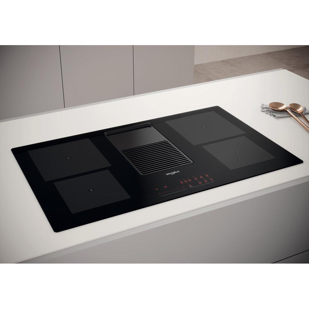 Whirlpool 85CM 4 Zone Induction Kochfeld mit Ventilation System - Schwarz | WVH92KFKIT