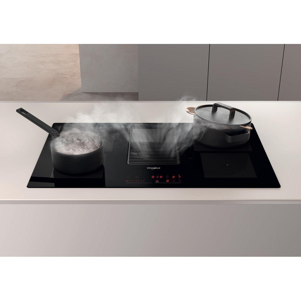 Whirlpool 85CM 4 Zone Induction Kochfeld mit Ventilation System - Schwarz | WVH92KFKIT